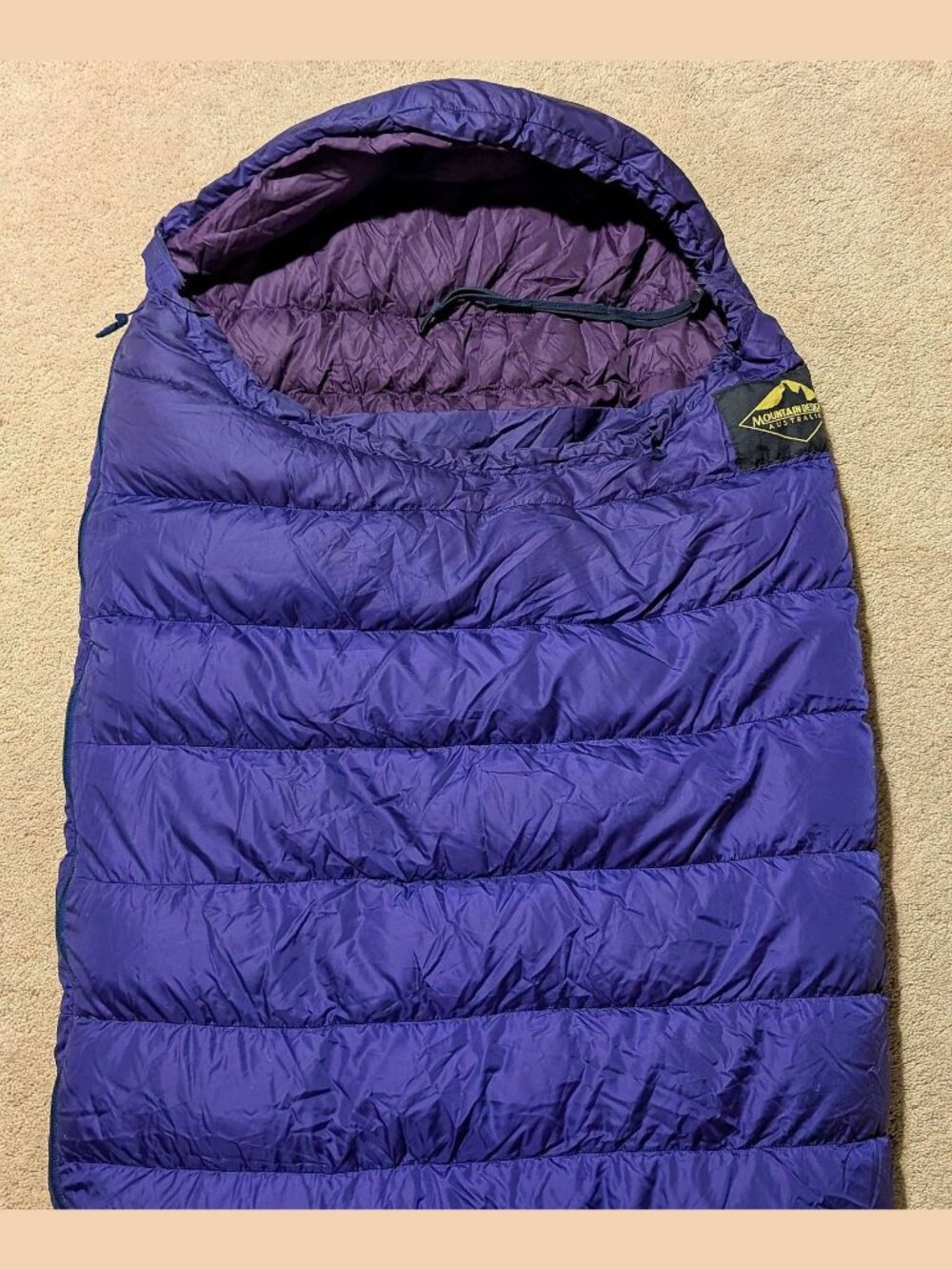 MOUNTAIN DESIGNS Australia MUMMY HOT SLEEPING BAG 100% DOWN Medium